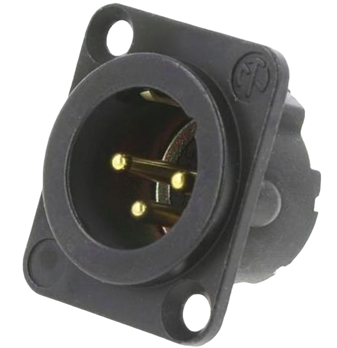 

Терминал XLR (Папа) Neutrik NC3MD-LX-B, NC3MD-LX-B