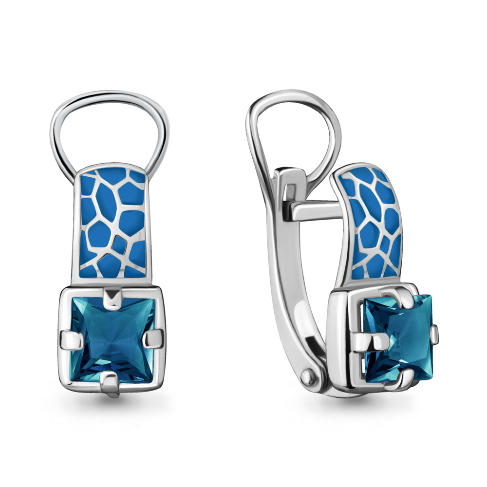 

Серьги из серебра с топазом Aquamarine 4431408_925_р, 4431408_925_р