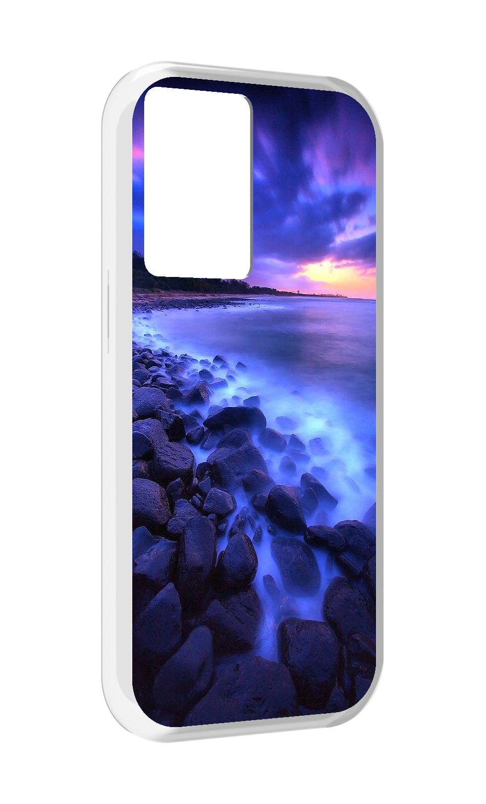 

Чехол MyPads неоновый берег для OnePlus Nord N20 SE, Прозрачный, Tocco