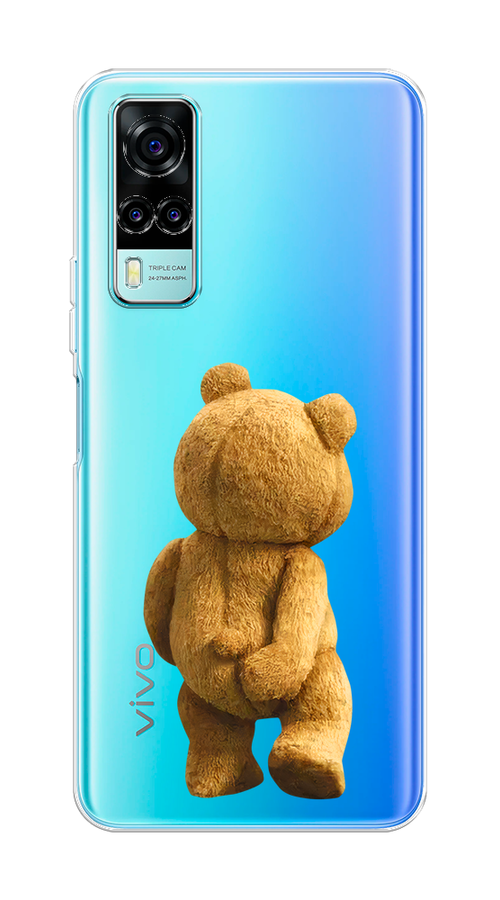 

Чехол на Vivo Y31/Y53s 4G "Медвежья спина", Коричневый;прозрачный, 263750-1