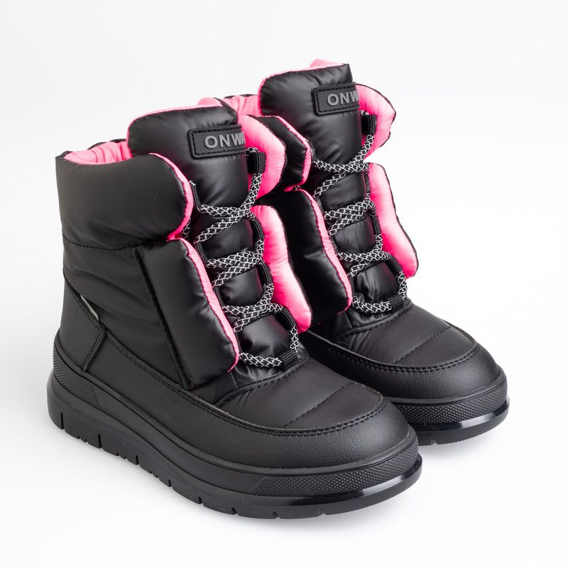 Ботинки ONWAY 14106T-02, черный;розовый, 35