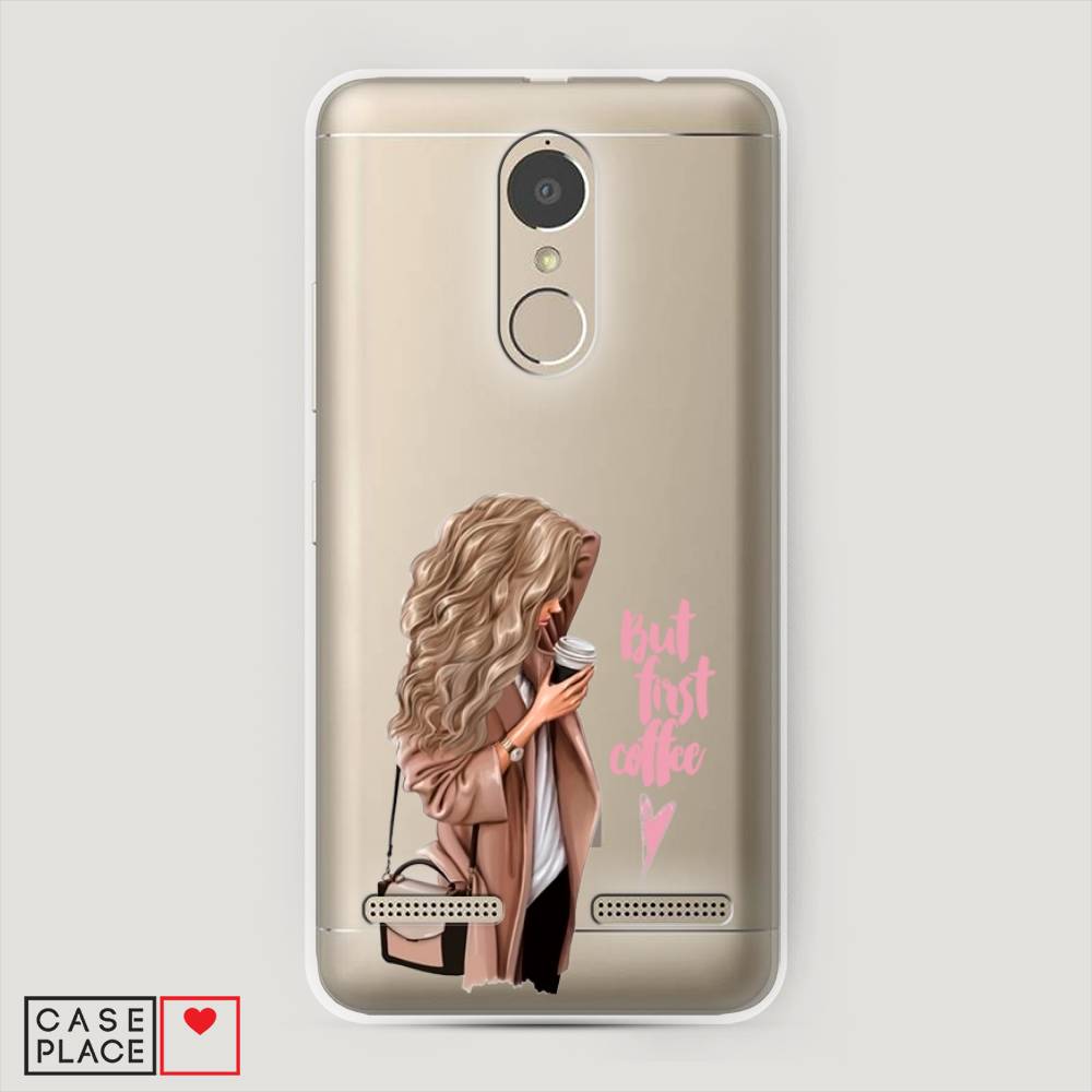 

Чехол Awog "Девушка с кофе" для Lenovo K6 Power
