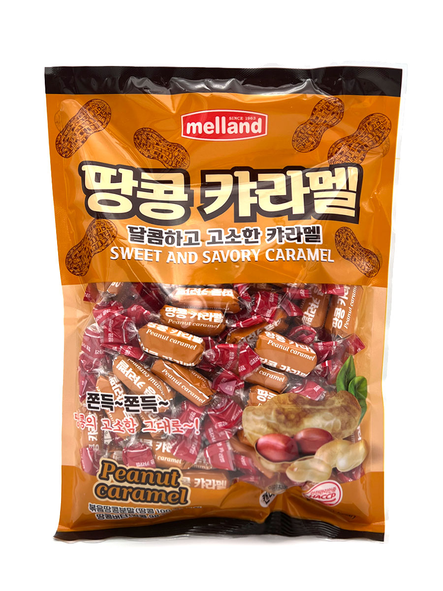 

Конфеты Melland жевательная карамель со вкусом арахиса Peanut Caramel, 400 г