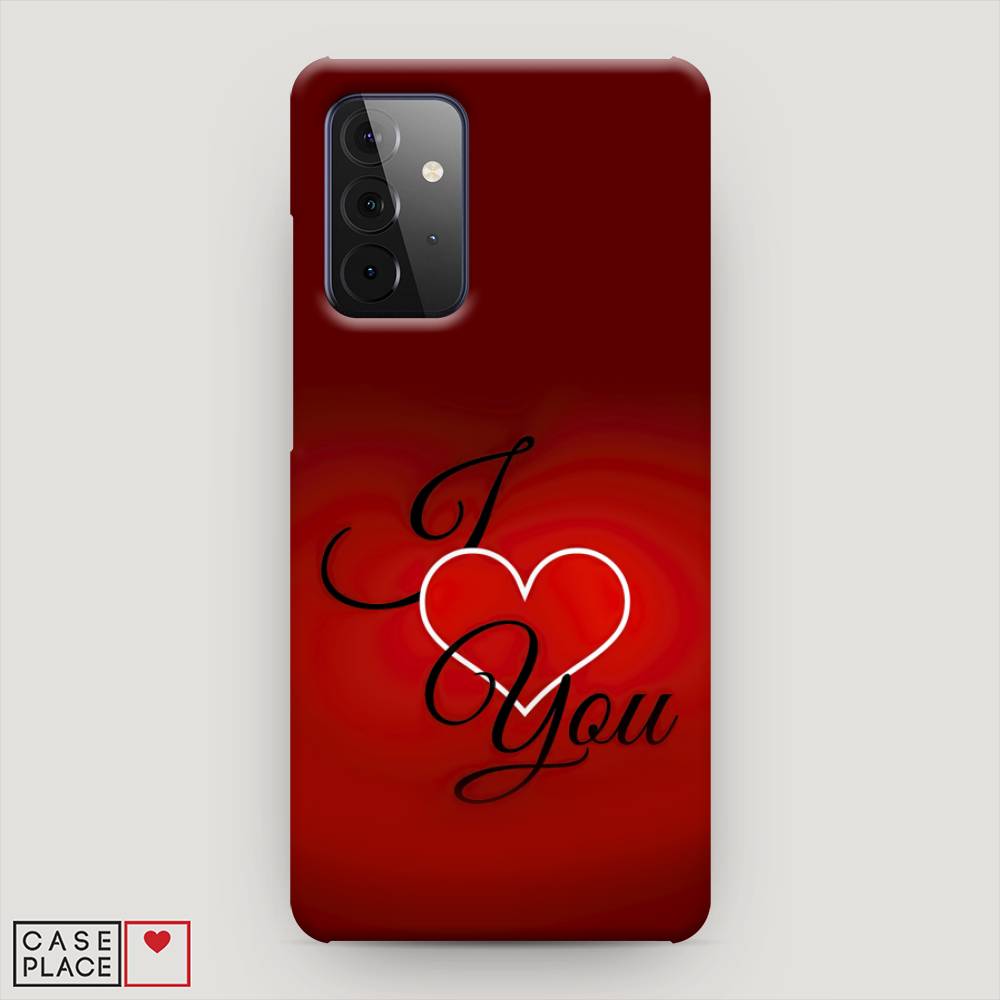 фото Пластиковый чехол "i love you 3" на samsung galaxy a72 awog