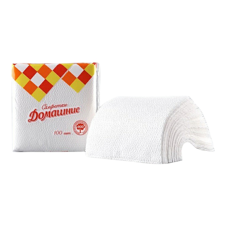 

Салфетки УпакТорг бумажные 24 х 24 см 100 шт, Белый
