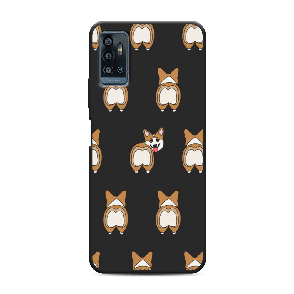 

Чехол Awog на ZTE Blade A71 / ЗТЕ Блэйд A71 "Милый корги фон", Разноцветный, 134452-1