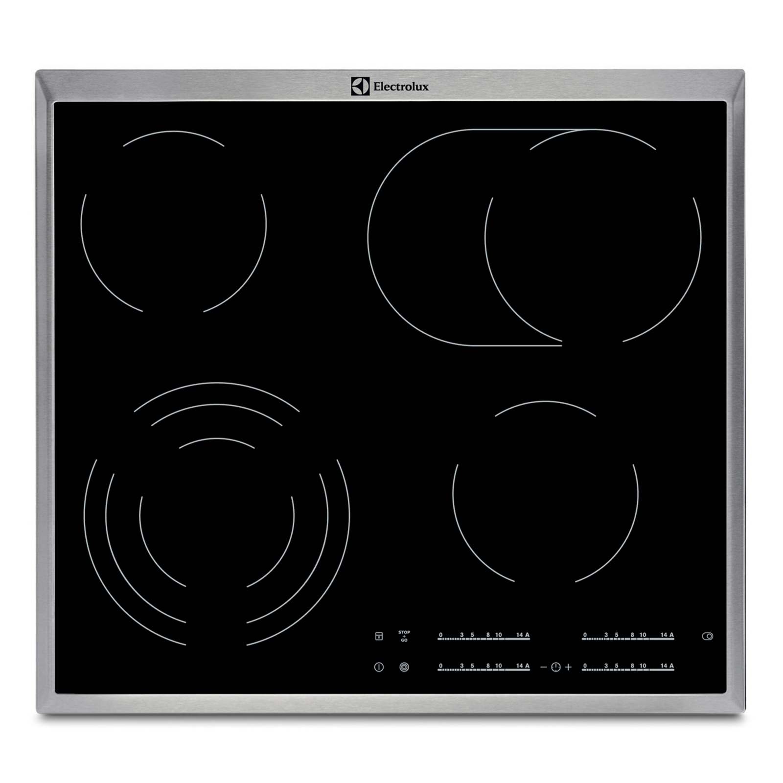 фото Встраиваемая варочная панель электрическая electrolux ehf96547xk black