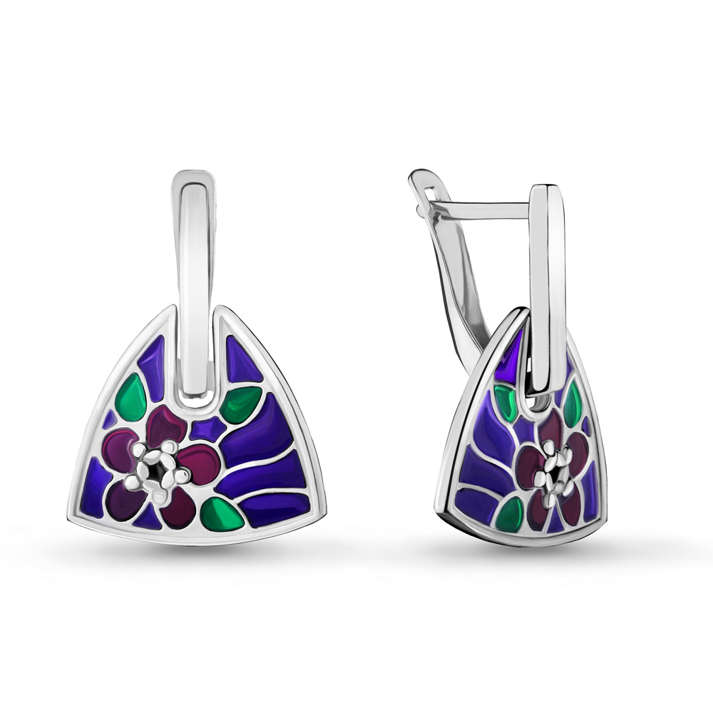 

Серьги из серебра с эмалью Aquamarine 33560_925_р, 33560_925_р