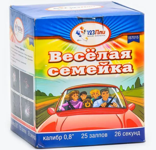

Батарея салютов 123Пли Веселая Семейка / PLI0839 / 25 залпов