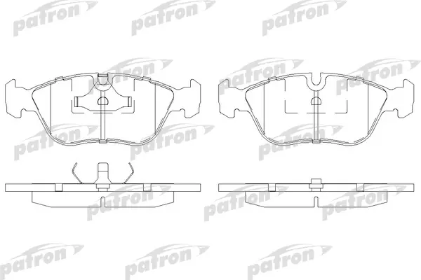 

Тормозные колодки PATRON дисковые PBP1285