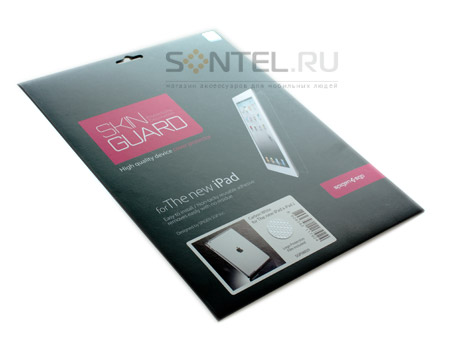 SGP Защитная плёнка-скин для new iPad/iPad2 Cover Skin карбон белый