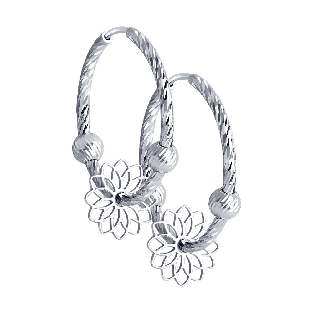 

Серьги конго из серебра SOKOLOV 94140040, 94140040