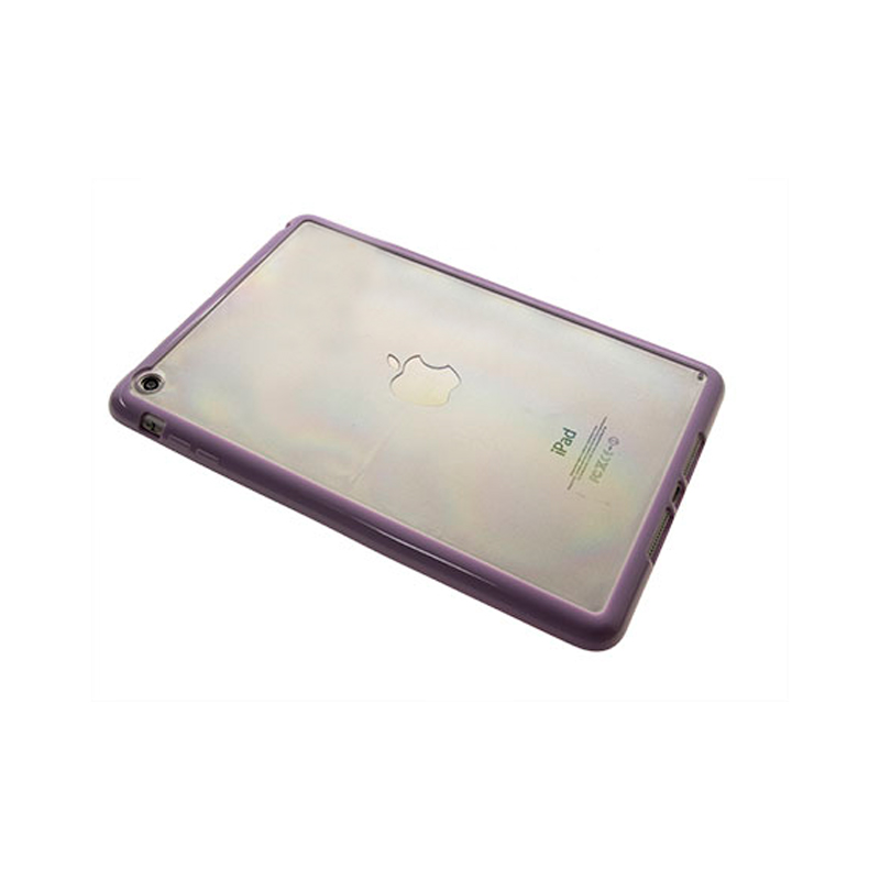 

ct Накладка PC с каймой для iPad mini, прозрачная с сиреневым, Прозрачный;фиолетовый