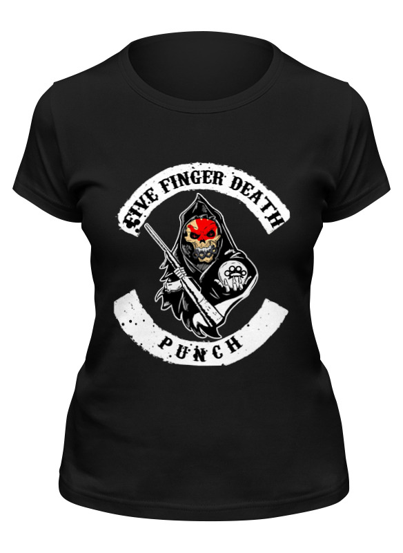 

Футболка женская Printio Five finger death punch черная 2XL, Черный, Five finger death punch