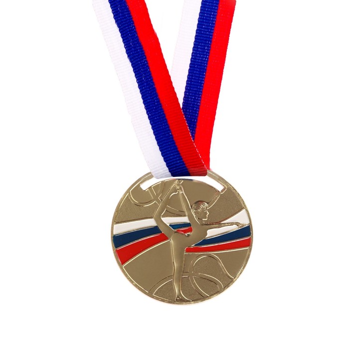 Командор Медаль тематическая «Гимнастика», золото, d=5 см