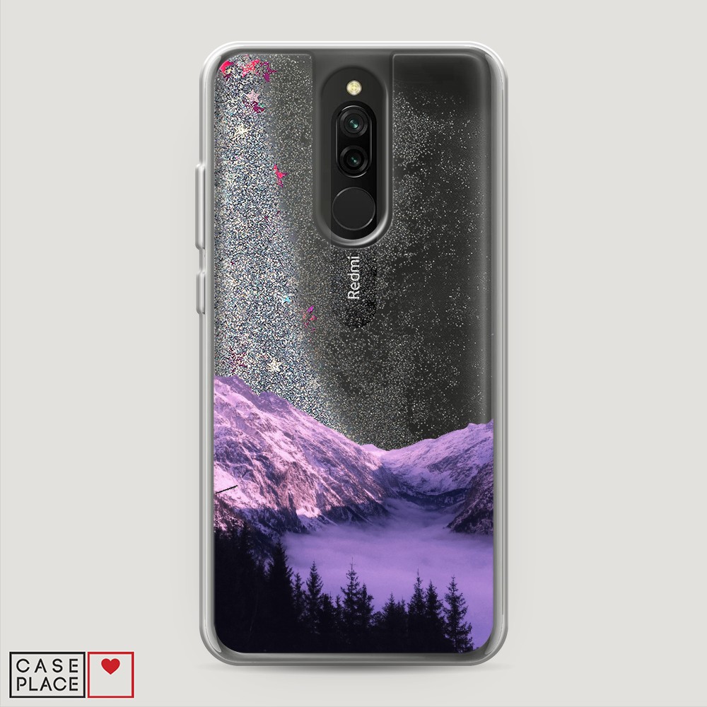 

Жидкий чехол с блестками "Горный туман" на Xiaomi Redmi 8, 37191-1