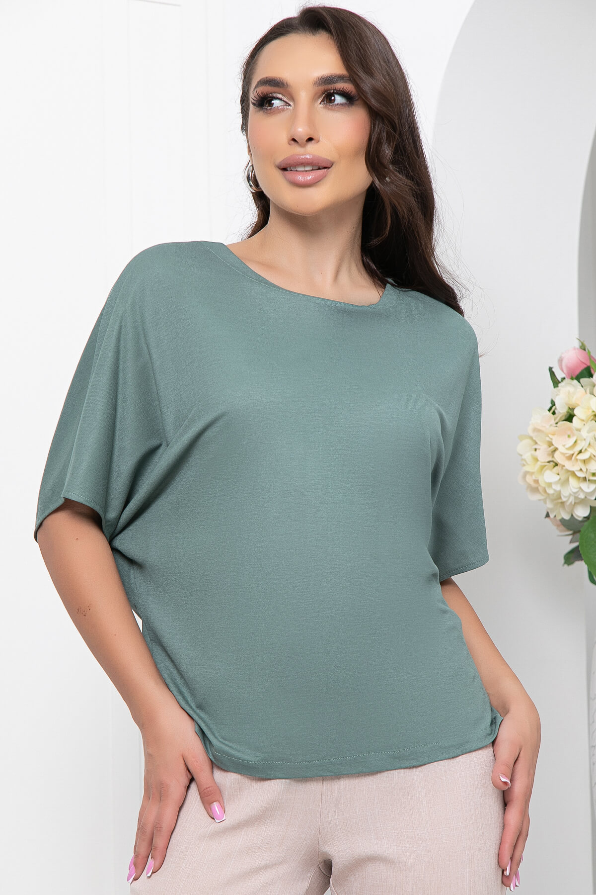 

Блуза женская LT Collection Велла зеленая 46 RU, Зеленый, Велла