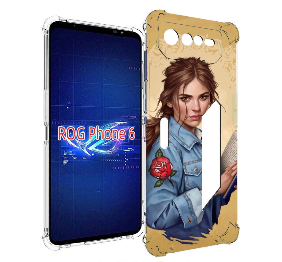 

Чехол MyPads девушка-в-бежевом-фоне для Asus ROG Phone 6, Прозрачный, Tocco