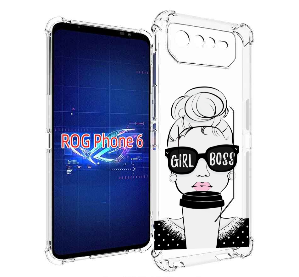

Чехол MyPads девушка-босс женский для Asus ROG Phone 6, Прозрачный, Tocco