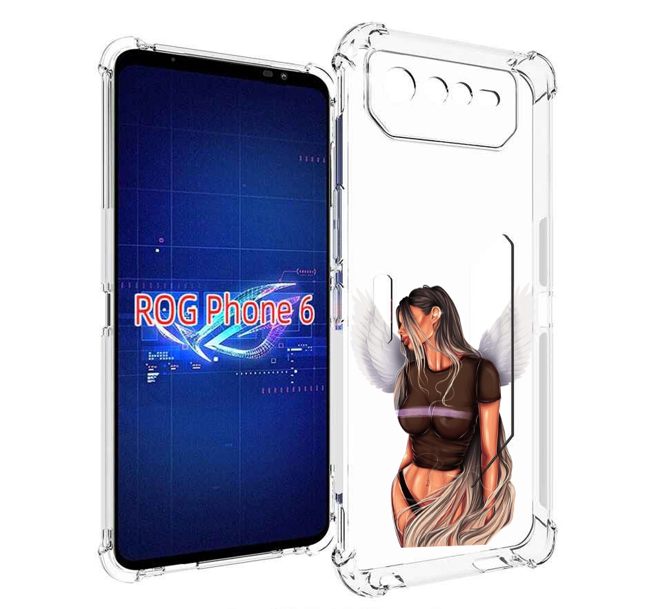 

Чехол MyPads девушка-ангел-с-крыльями женский для Asus ROG Phone 6, Прозрачный, Tocco