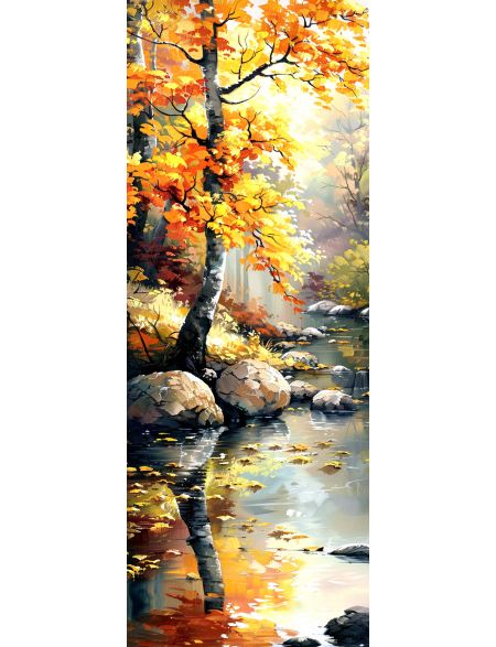 

Алмазная мозаика без подрамника Осенний клён, 50x17 см, 50 цветов, 86810, НА-058