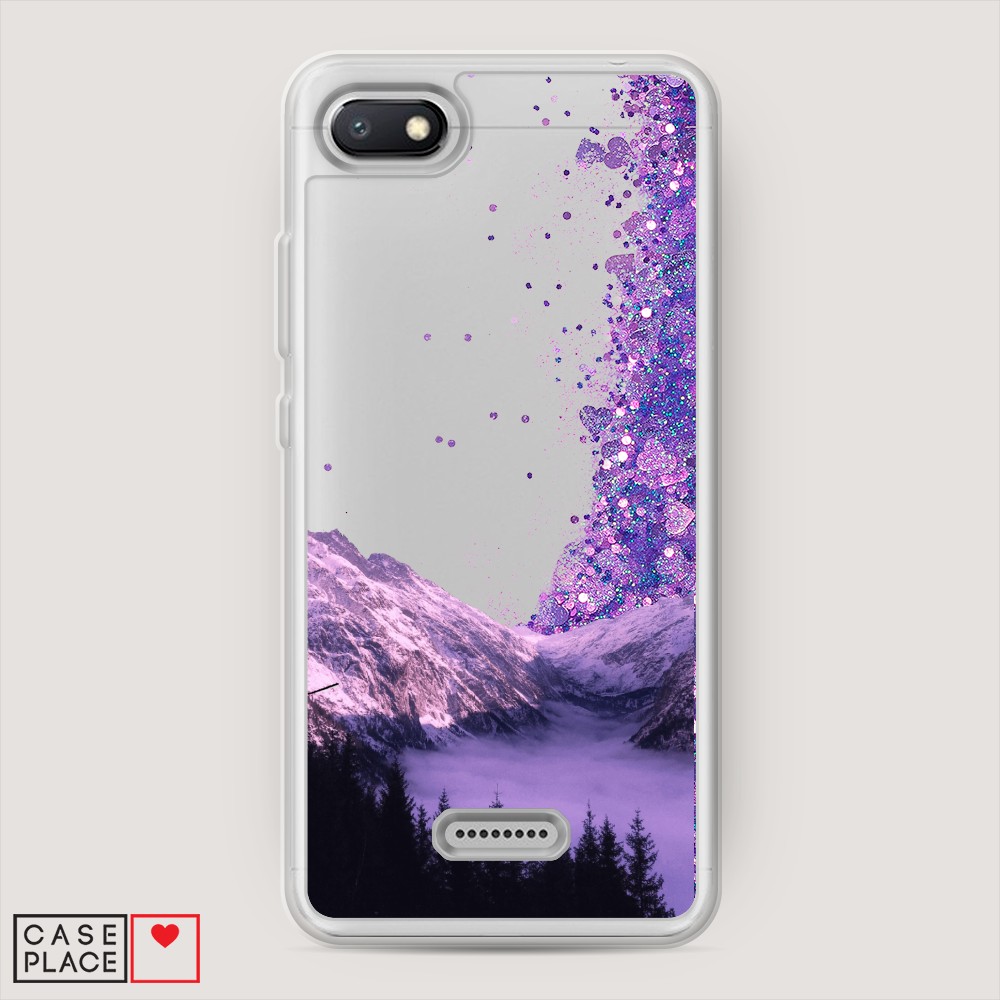 

Жидкий чехол с блестками "Горный туман" на Xiaomi Redmi 6A, 34192-1