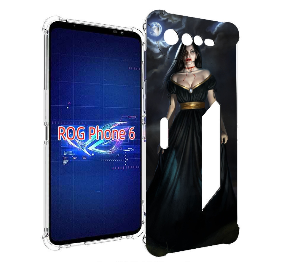 

Чехол MyPads девушка с порезом на горле женский для Asus ROG Phone 6, Прозрачный, Tocco