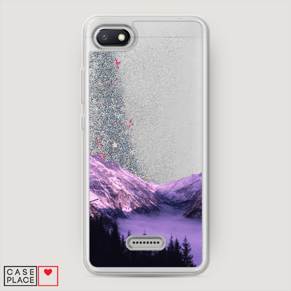 

Жидкий чехол с блестками "Горный туман" на Xiaomi Redmi 6A, 34191-1