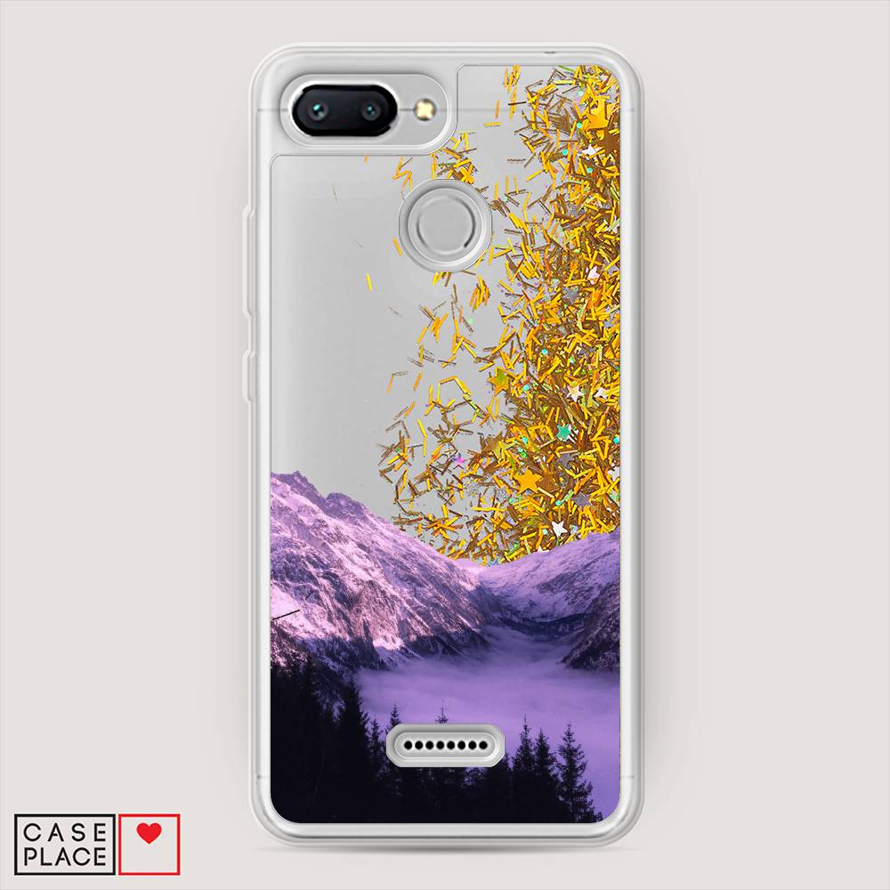 

Жидкий чехол с блестками "Горный туман" на Xiaomi Redmi 6, 33890-1