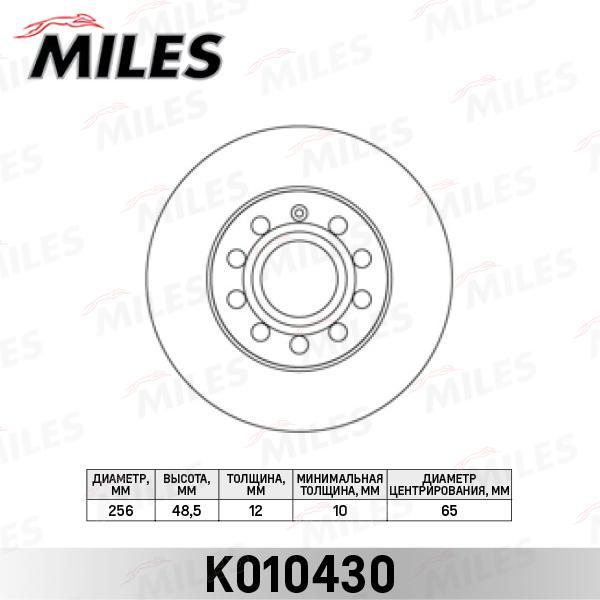 

Тормозной диск Miles K010430