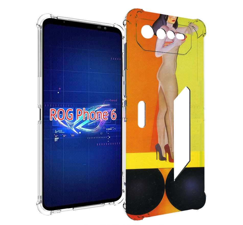 

Чехол MyPads девушка на шарах женский для Asus ROG Phone 6, Прозрачный, Tocco
