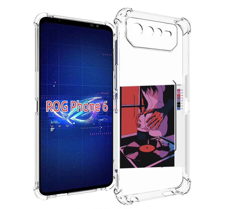 

Чехол MyPads девушка красивая сзади женский для Asus ROG Phone 6, Прозрачный, Tocco