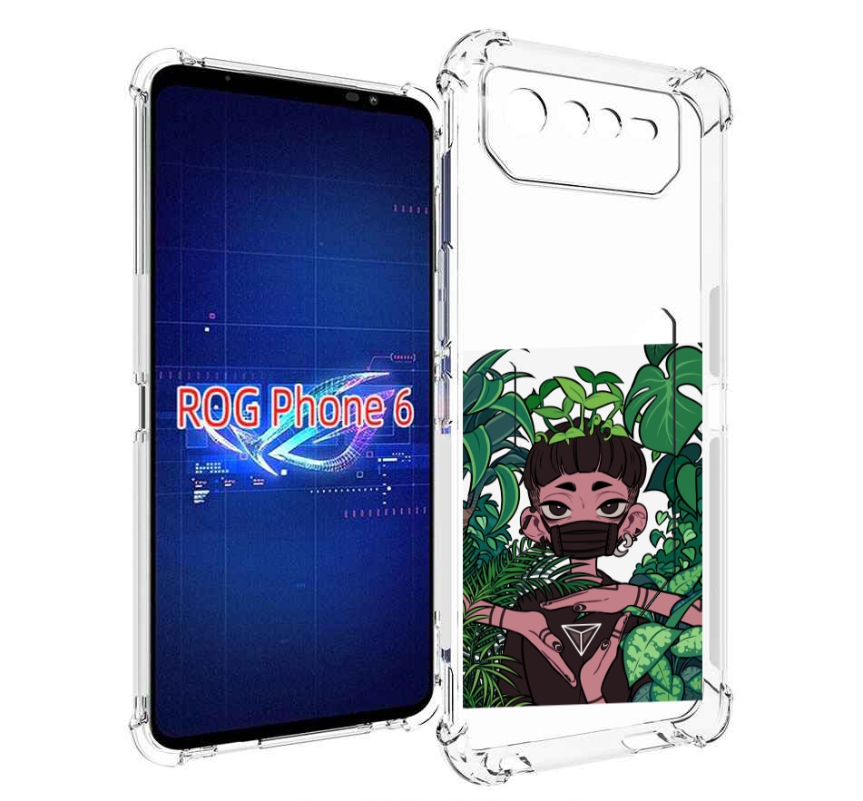 Чехол MyPads девушка в природе женский для Asus ROG Phone 6