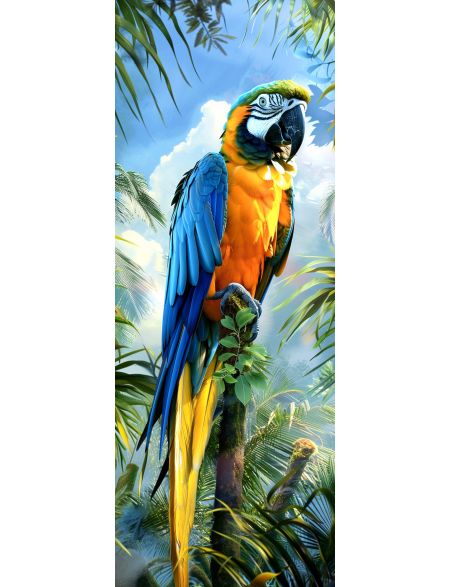 

Алмазная мозаика на подрамнике Королевский попугай, 100x35 см, 50 цветов, 86754, ПНА-056