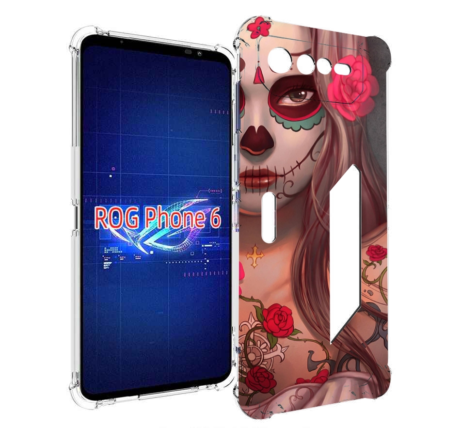 

Чехол MyPads девочка в рисунках для Asus ROG Phone 6, Прозрачный, Tocco