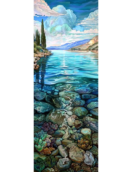 

Алмазная мозаика на подрамнике Водная гладь, 70x24 см, 50 цветов, 86746, ПНА-055
