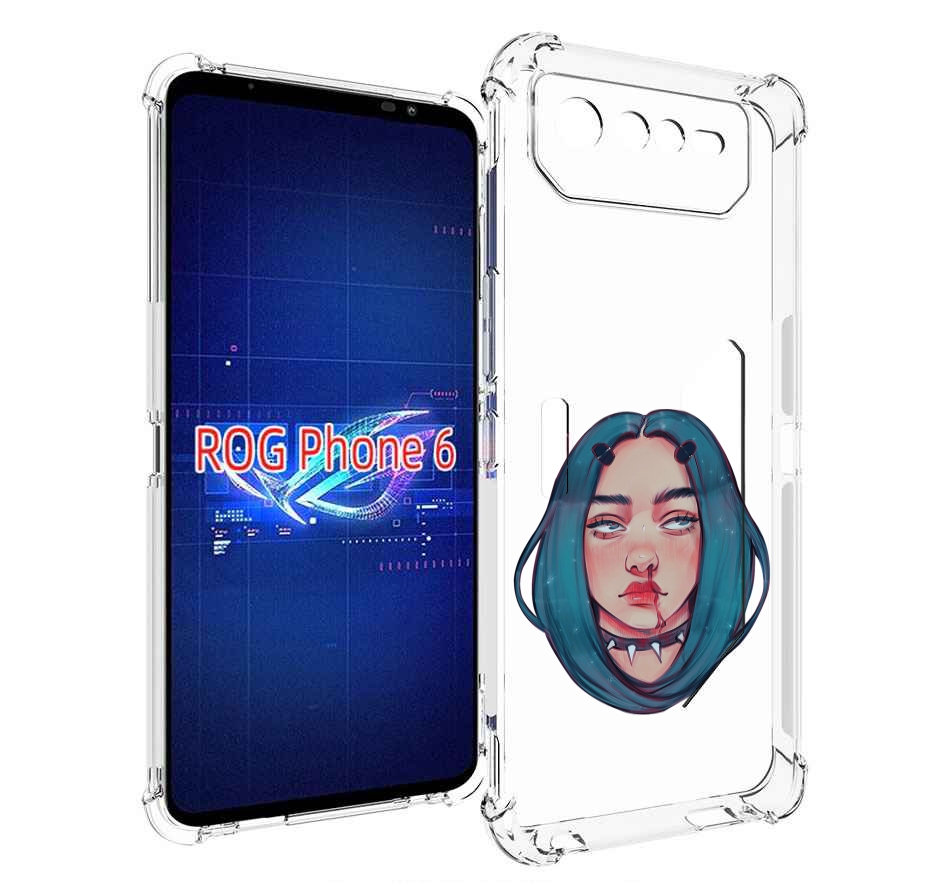 

Чехол MyPads грустная-девушка-с-синими-волосами для Asus ROG Phone 6, Прозрачный, Tocco
