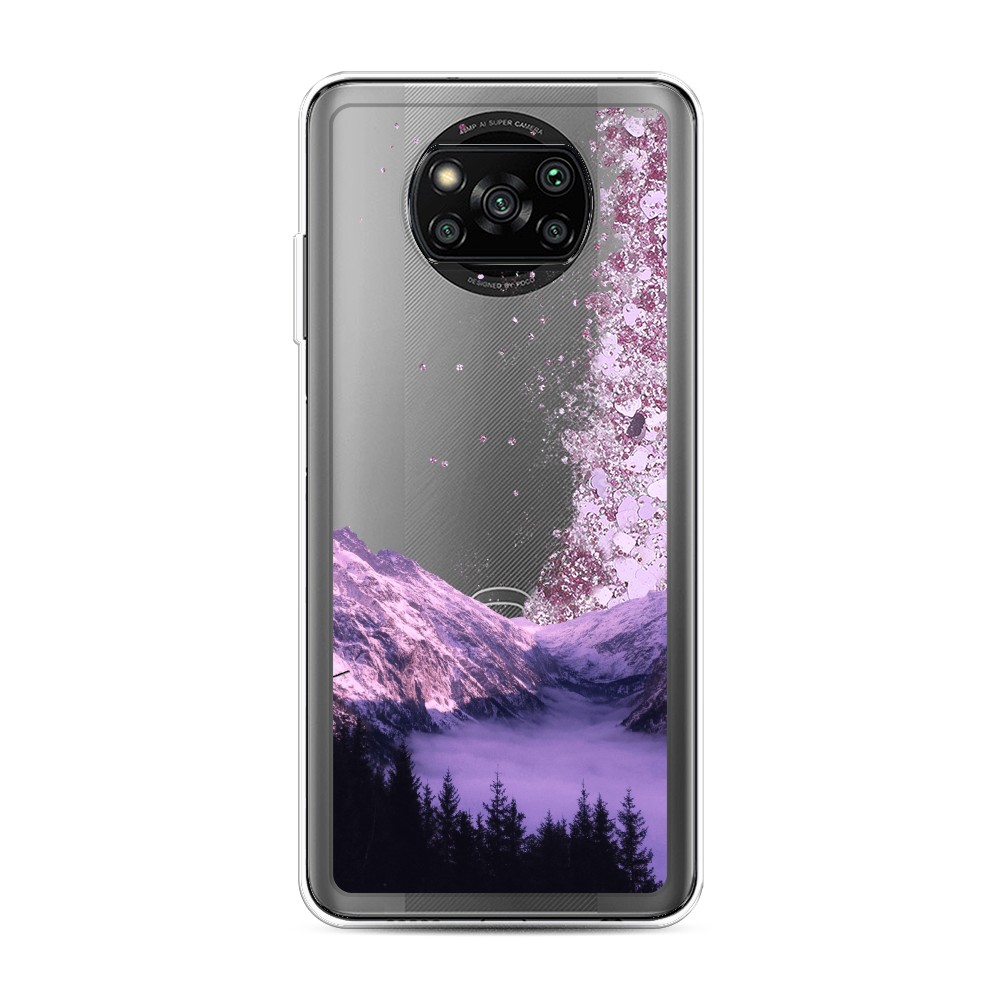 

Жидкий чехол с блестками "Горный туман" на Xiaomi Poco X3 Pro, 310694-1