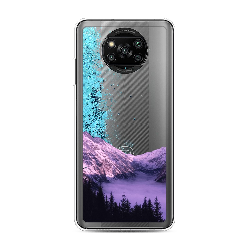 

Жидкий чехол с блестками "Горный туман" на Xiaomi Poco X3 Pro, 310693-1