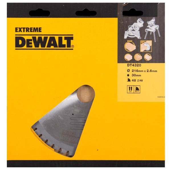 фото Пильный диск dewalt extreme workshop dt4320, 216/30 мм.