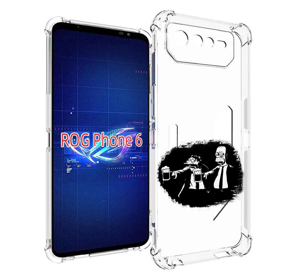 

Чехол MyPads гомер пьет для Asus ROG Phone 6, Прозрачный, Tocco