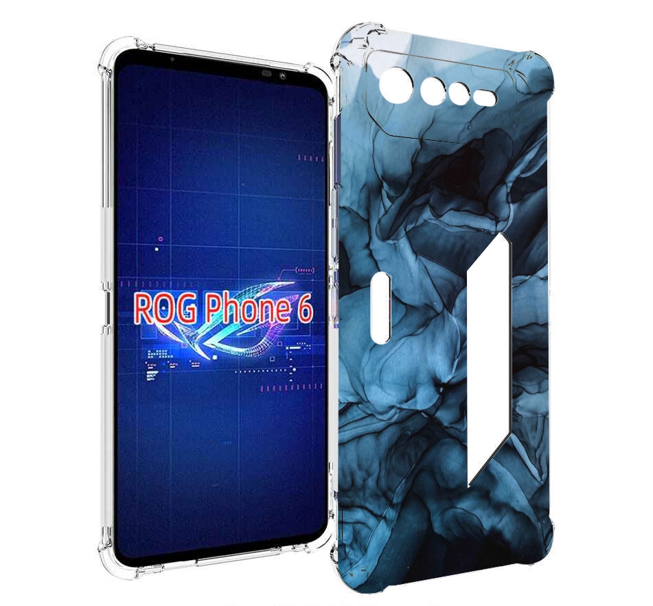 

Чехол MyPads голубой дымок для Asus ROG Phone 6, Прозрачный, Tocco