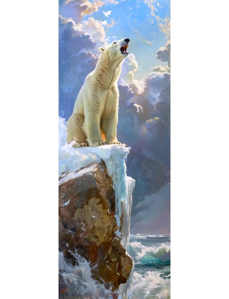 

Алмазная мозаика на подрамнике На льдине, 40x14 см, 40 цветов, 86723, ПНА-053