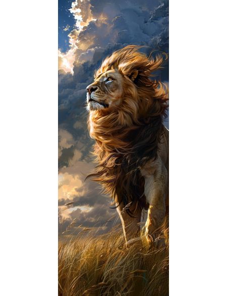 

Алмазная мозаика на подрамнике Царь зверей, 90x30 см, 50 цветов, 86715, ПНА-051