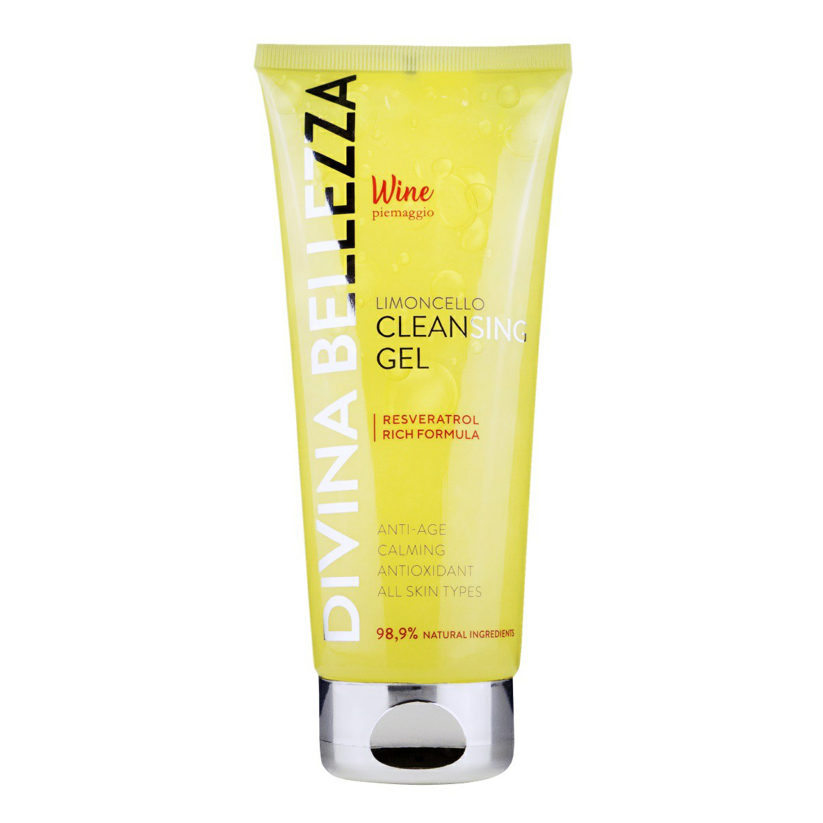 фото Гель для лица divina bellezza limoncello cleansing gel очищающий, 200 мл