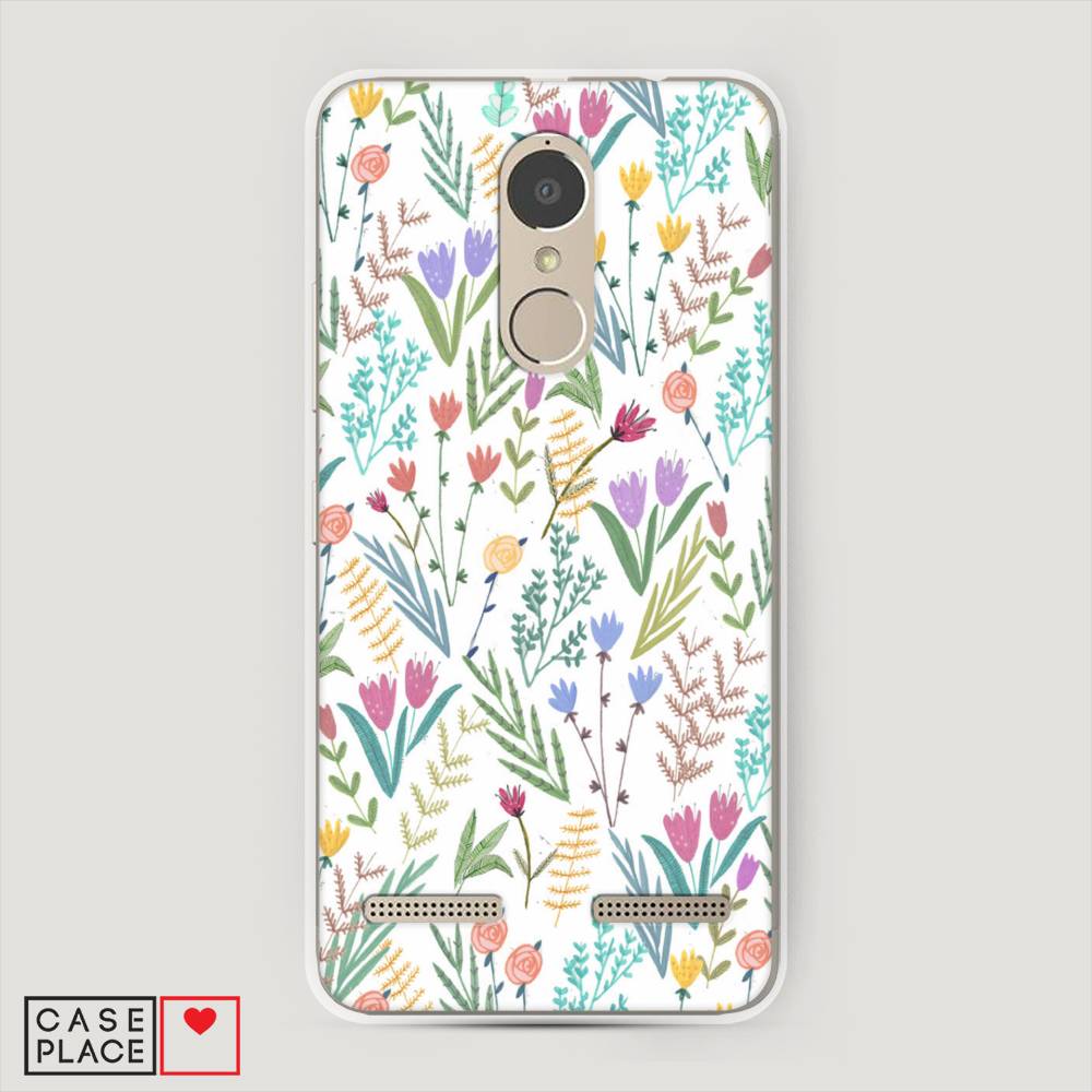 

Чехол Awog на Lenovo K6 Power / Леново K6 Power "Полевые цветы рисунок", 112350-8