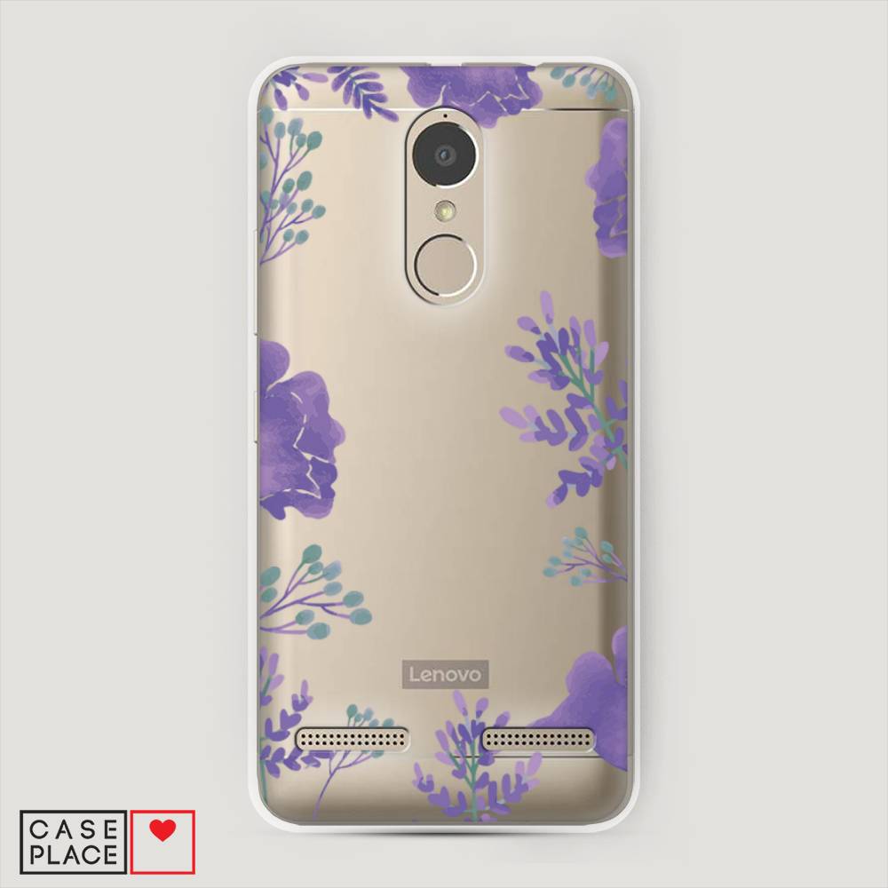 

Чехол Awog на Lenovo K6 Power / Леново K6 Power "Сиреневая цветочная рамка", 112350-8