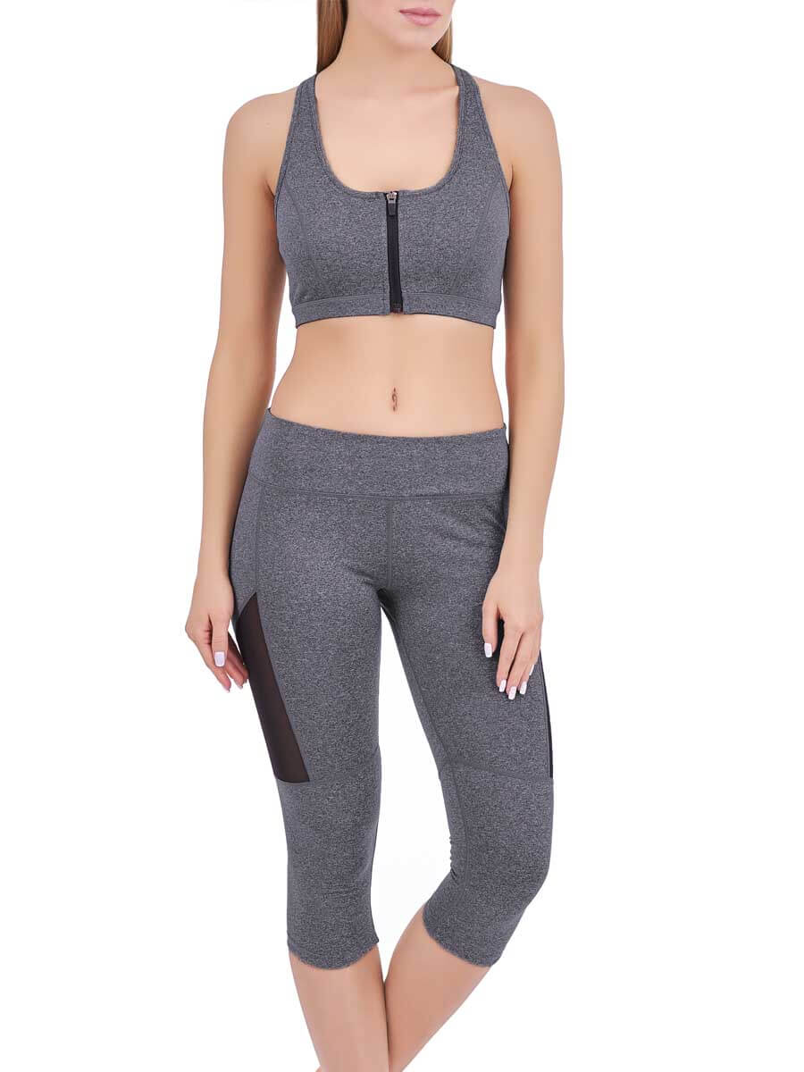 

Спортивные леггинсы женские MARC & ANDRÉ SP18-Z-MQL серые 42, SP18-Z-MQL