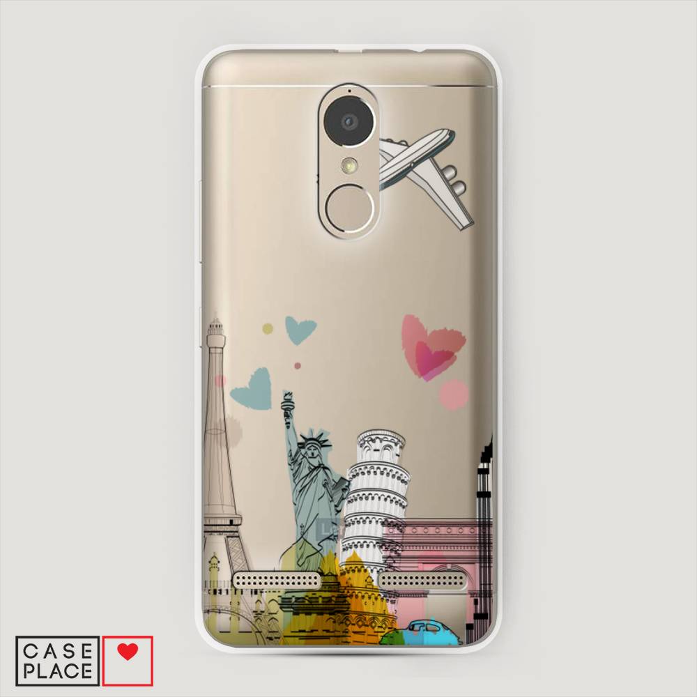 

Чехол Awog на Lenovo K6 Power / Леново K6 Power "Самолет путешествий", 112350-10