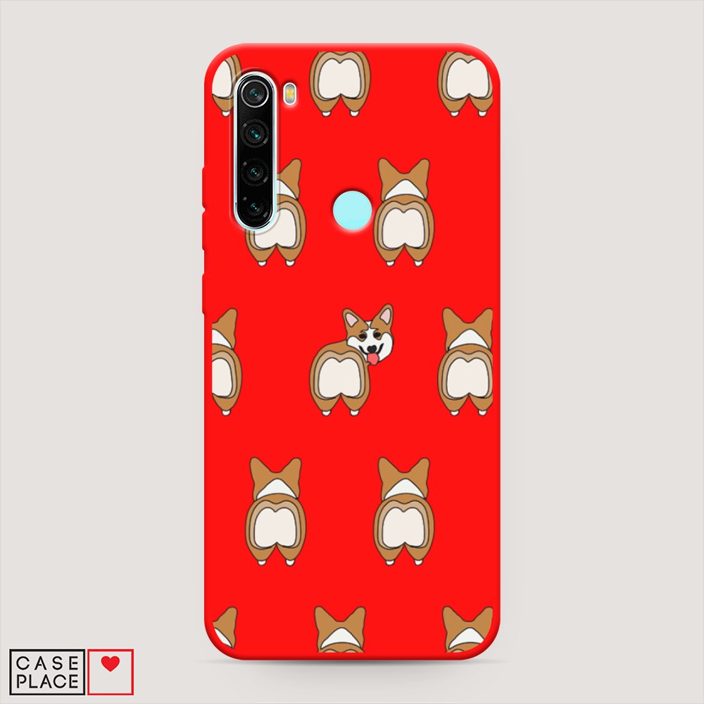 

Чехол Awog на Xiaomi Redmi Note 8 "Милый корги фон", Разноцветный, 36553-1